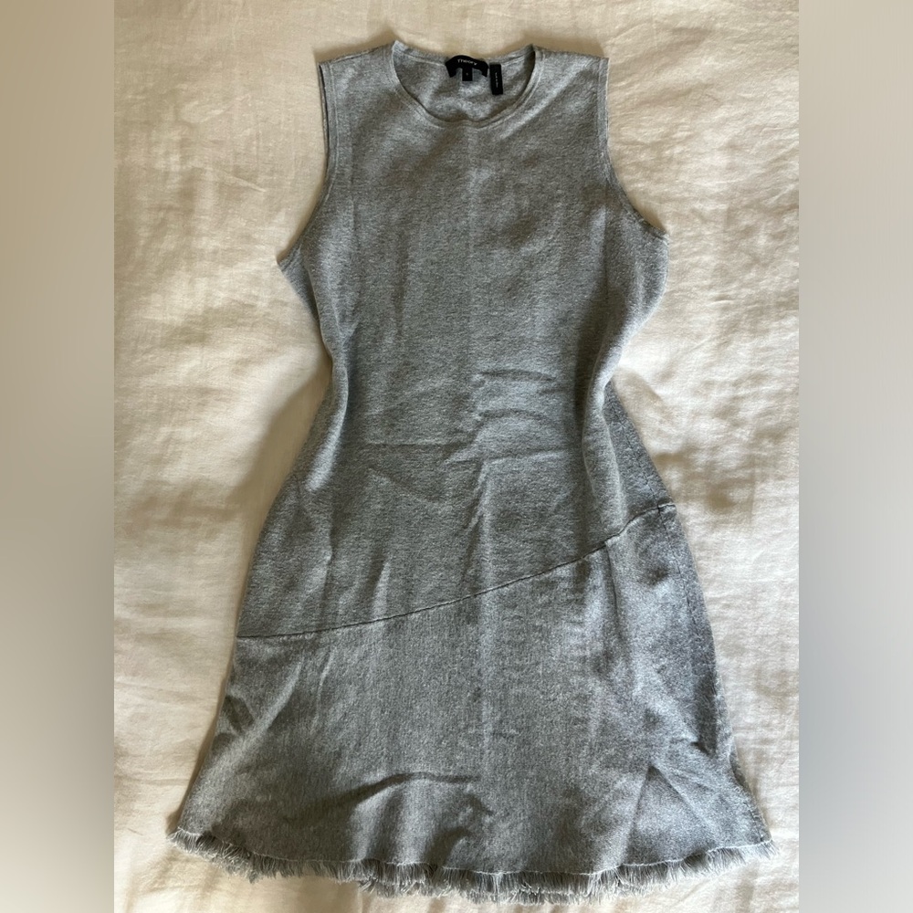 Theory Dress with Fringe Hem